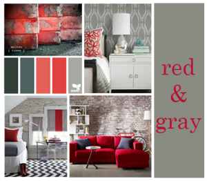 red & gray